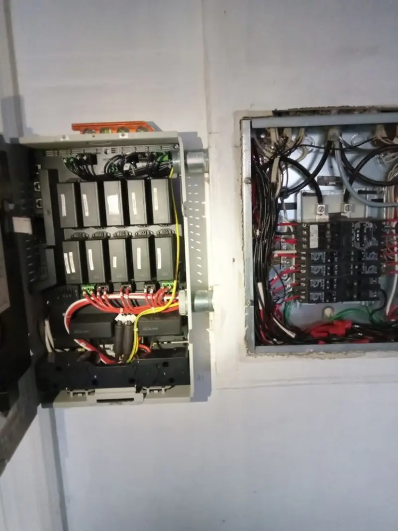 Electrical panel upgrade completed for Security Camera Wiring in South Pasadena